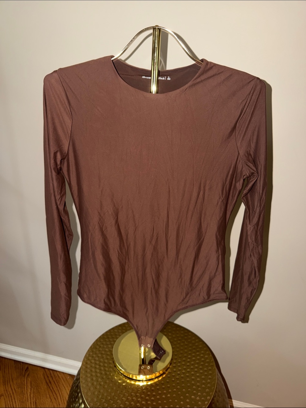Abercrombie & Fitch Long-Sleeve Brown Bodysuit